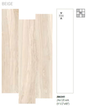 Ontario Beige 10x48 Plank Matte Wood Look Porcelain Tile