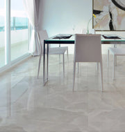 Onyx Collection White 24x48 Polished Porcelain Tile