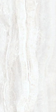 Onyx of Cerim White 12x24 Polished Onyx Look Porcelain Tile