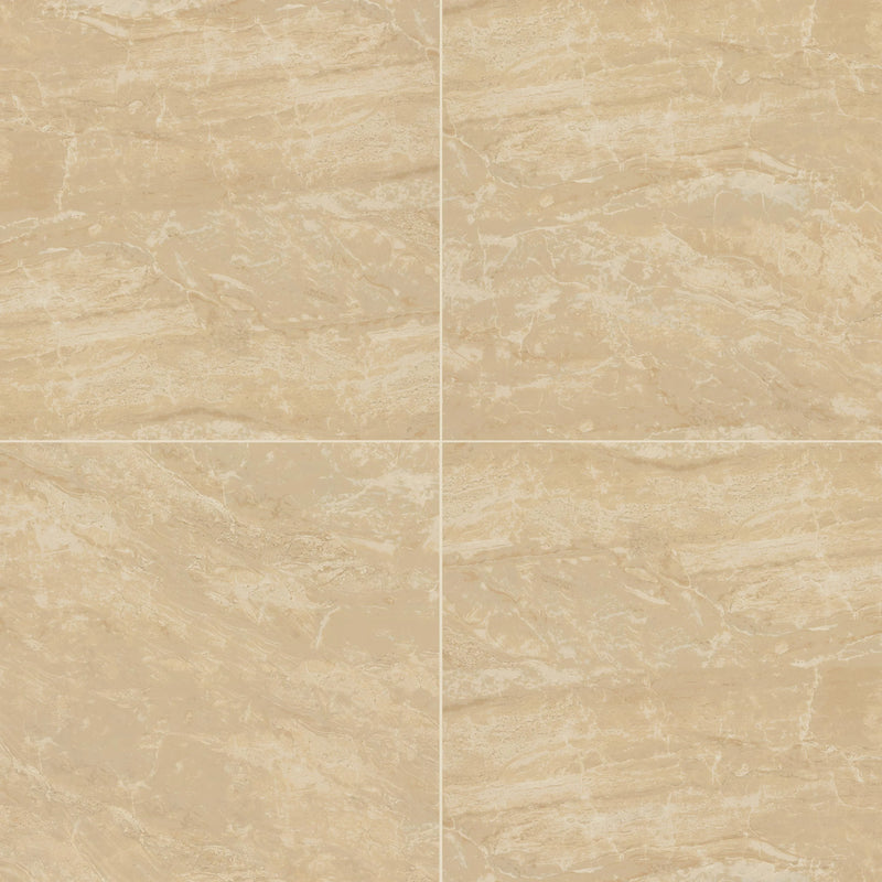Onyx Sand 12x24 Polished Porcelain Marble Look Floor Tile
