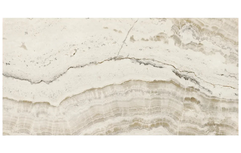 Onyx White 48x96 Polished Porcelain Slab
