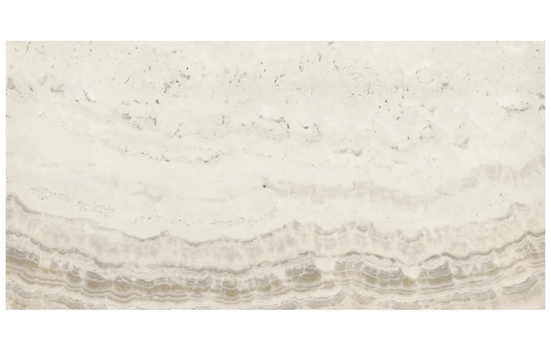 Onyx White 48x96 Polished Porcelain Slab