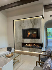 Onyx White 48x96 Polished Porcelain Slab