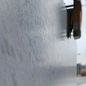 Opal White (Polar White) Brushed Marble Slab