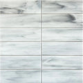 Opal White Rectangle 11 3/4" x 11 3/4" Glass Mosaic Sheet