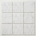 Oriental White (Asian Statuary) Marble 12x12 Honed Tile close-up