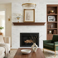 Oriental White (Asian Statuary) Marble 4x12 Honed Tile — Living Room fireplace surround