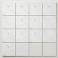 Oriental White (Asian Statuary) Marble 6x6 Honed Tile close-up