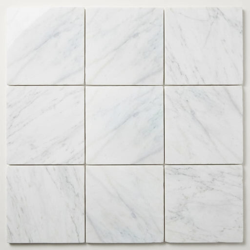 Oriental White Marble Tile 12x12 Polished close-up