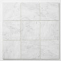 Oriental White Marble Tile 6x6 Honed close-up