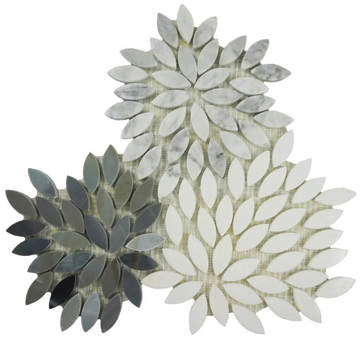 Ornate Stone Flower 11.5x14 Mosaic