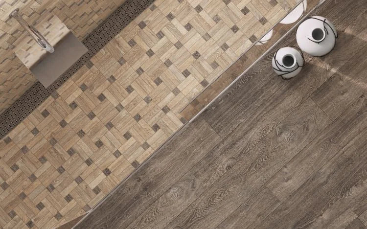 Orto Botanico OB01 Beige 14x16 Wood Look Porcelain Mosaic