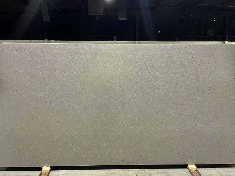 Oscar Grey 126x63 3cm Silica-Free Long White Texture Quartz Slab