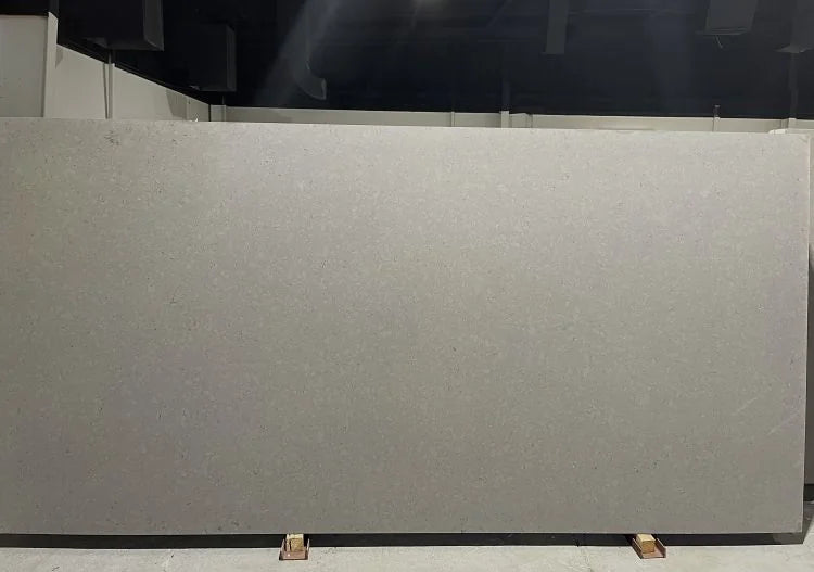 Oscar Grey 126x63 3cm Silica-Free No Long White Texture Quartz Slab
