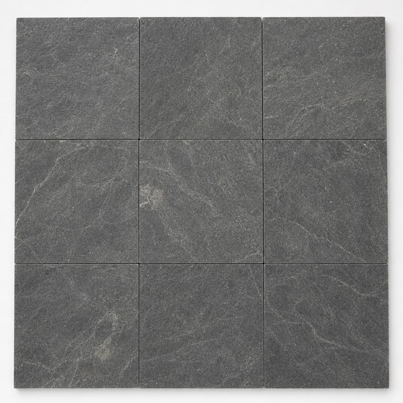 Ostrich Grey 12x12 Gauged Quartzite Tile close-up