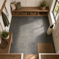 Ostrich Grey 12x12 Gauged Quartzite Tile — Mudroom floor