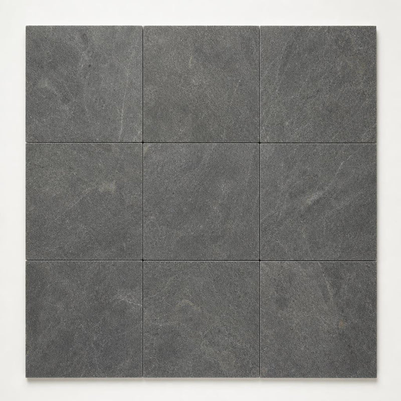 Ostrich Grey 12x12 Honed Quartzite Tile close-up