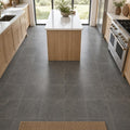 Ostrich Grey 12x12 Honed Quartzite Tile — Kitchen floor