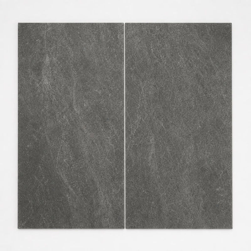 Ostrich Grey 12x24 Gauged Quartzite Tile close-up