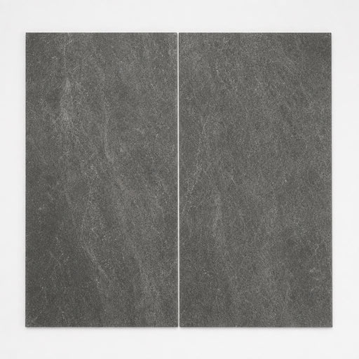 Ostrich Grey 12x24 Gauged Quartzite Tile close-up