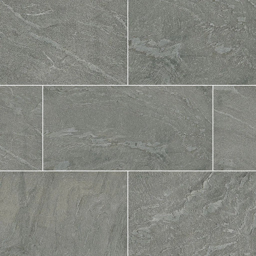 Ostrich Grey 12x24 Honed Quartzite Tile