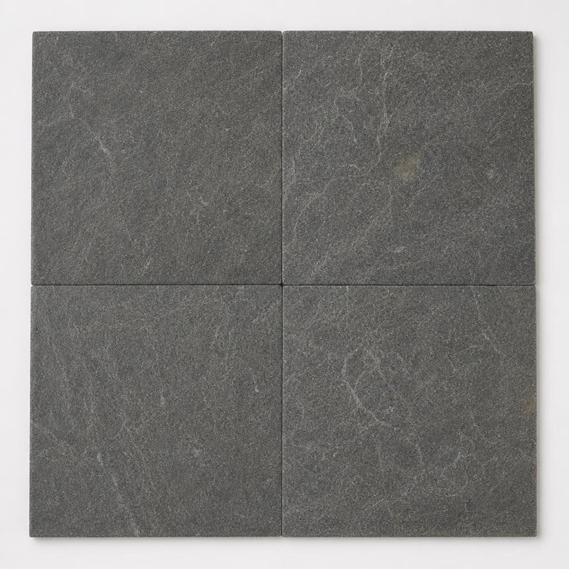 Ostrich Grey 16x16 Gauged Quartzite Tile close-up