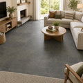 Ostrich Grey 16x16 Gauged Quartzite Tile — Family Room floor