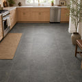 Ostrich Grey 16x16 Gauged Quartzite Tile — Kitchen floor
