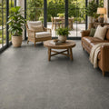 Ostrich Grey 16x16 Gauged Quartzite Tile — Sunroom floor