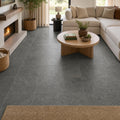 Ostrich Grey 16x16 Honed Quartzite Tile — Family Room floor