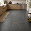 Ostrich Grey 16x16 Honed Quartzite Tile — Kitchen floor