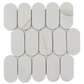 Rockart Calcata Gold Oval 10x10 Natural Stone & Glass Mosaic