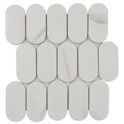 Rockart Calcata Gold Oval 10x10 Natural Stone & Glass Mosaic