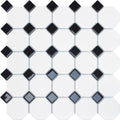 Oxford Black 11.61x11.61 Glass Mosaic