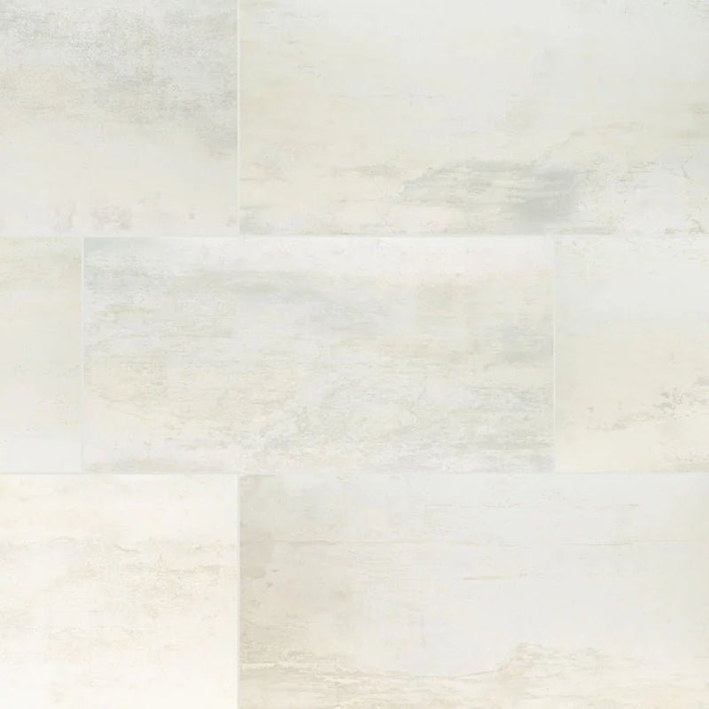 Oxide Blanc 24x48 Matte Porcelain Concrete Look Floor Tile