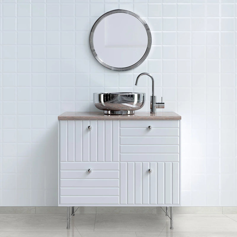 Oxide Blanc 12x24 Matte Porcelain Concrete Look Floor Tile