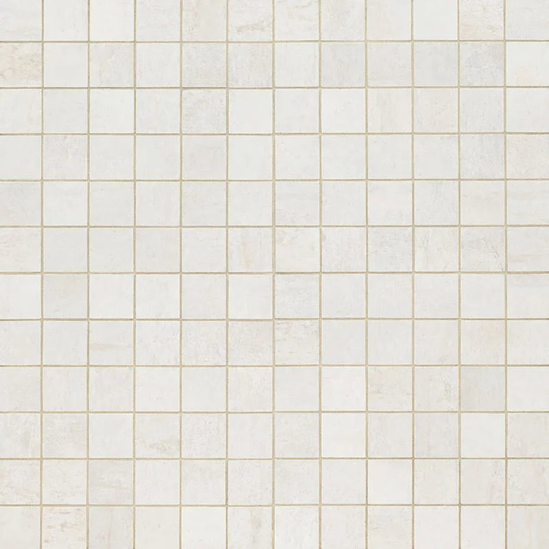 Oxide Blanc 2x2 Matte Porcelain Concrete Look Mosaic Tile
