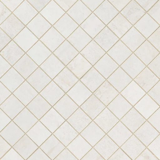 Oxide Blanc 2x2 Matte Porcelain Concrete Look Mosaic Tile