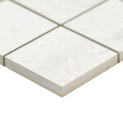 Oxide Blanc 2x2 Matte Porcelain Concrete Look Mosaic Tile