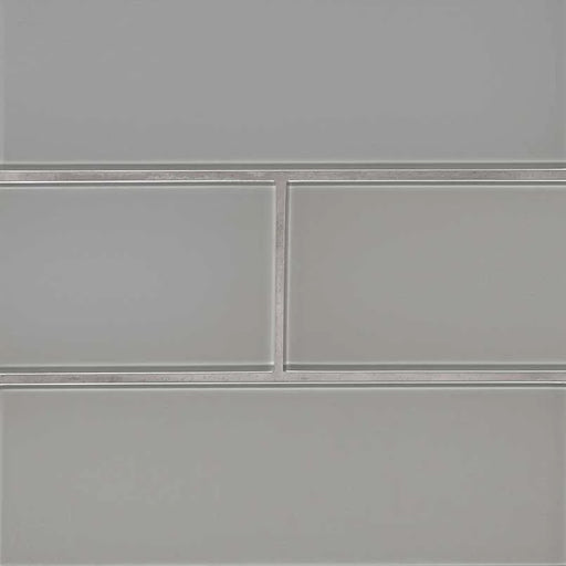 Oyster Gray 4x12 Glass Tile