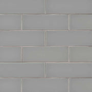 Oyster Gray 4x12 Glass Tile