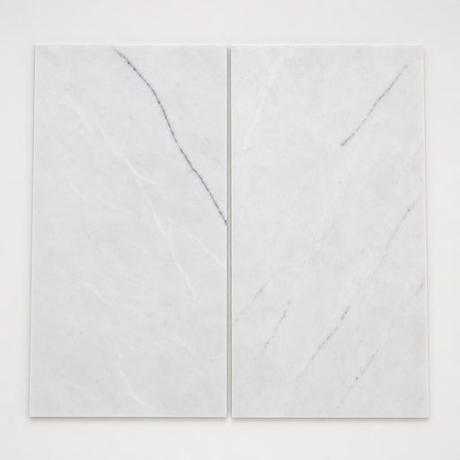 Oyster White 12x24 Honed Natural Marble Tile close-up