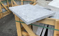 Close-up of Tundra Marble Leather (Sandblasted & Brushed) 16 x 24 x 1.25 Paver, in Tundra tones.