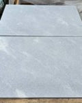 Close-up of Blue Island Marble Leather (Sandblasted & Brushed) 16 x 24 x 1.25 Paver, in Blue Island tones.