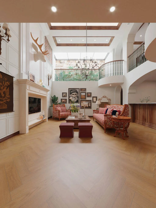 Painted Sky Daybreak 7x25x5 Herringbone 2mm EVA Foam Waterproof Flooring