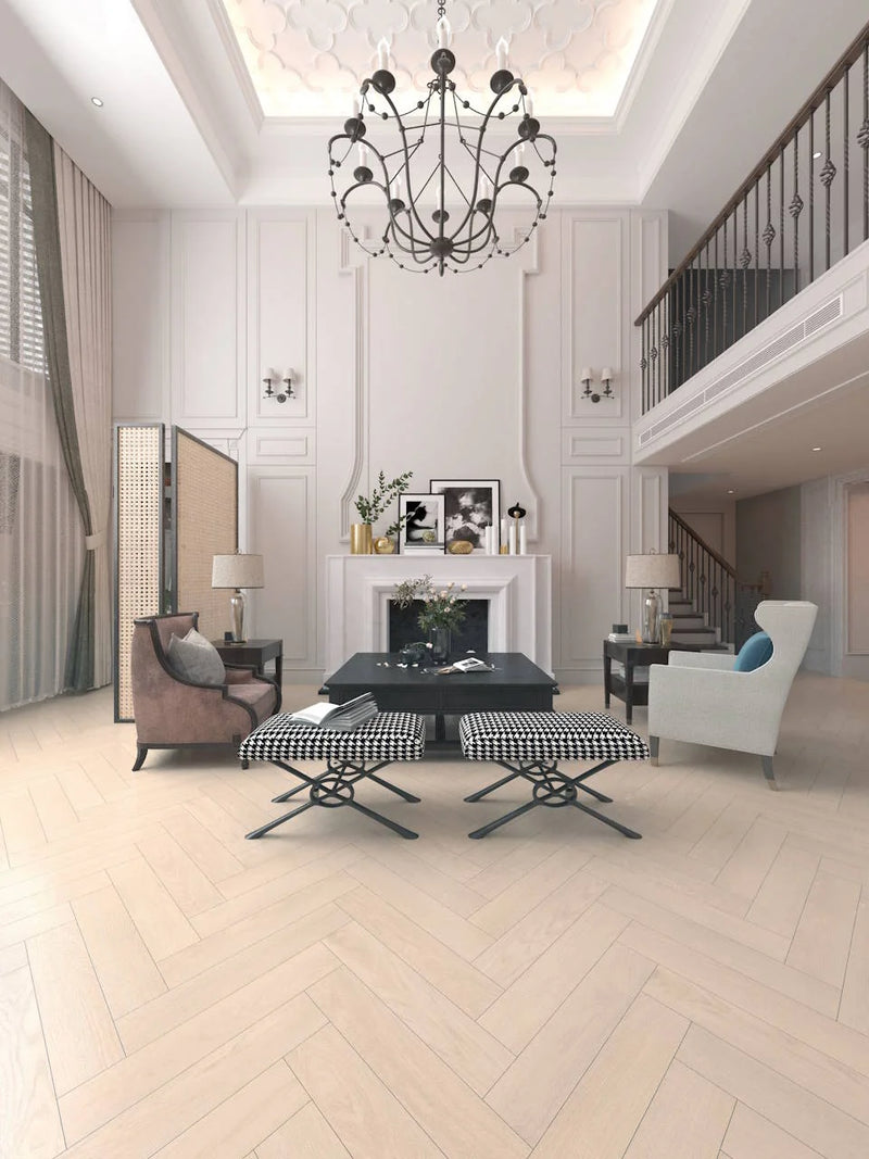 Painted Sky Rosy Dawn 7x25x5 Herringbone 2mm EVA Foam Waterproof Flooring