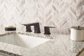 Palisandro Chevron Pattern Polished Marble Mosaic Tile