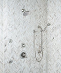 Palisandro Chevron Pattern Polished Marble Mosaic Tile