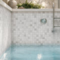 Palissandro 2x2 Polished Marble Mosaic Tile — Swimming Pool pool interior tiling