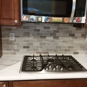 Palissandro Picket Polished Marble Mosaic Tile